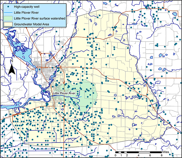 Project Area A Groundwater Flow Model for the Little Plover River Basin in Wisconsin's Central